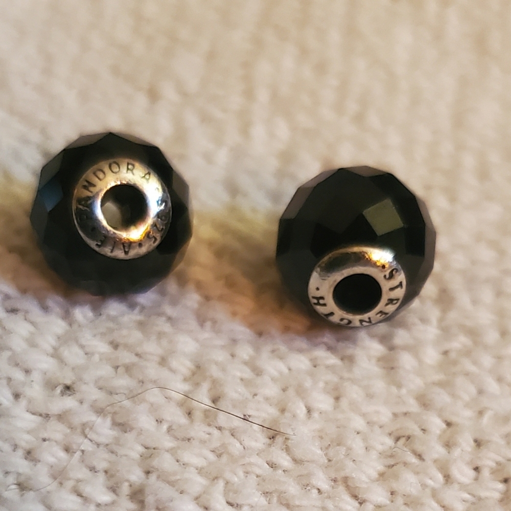 Pandora Essence Black Glass Charms